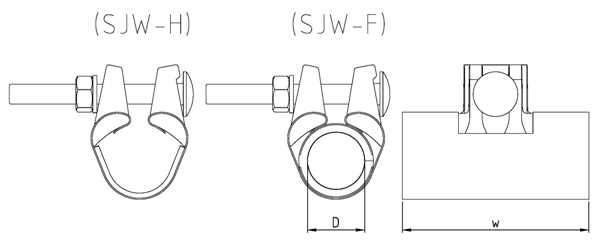 Repair clamp coupling structure chart