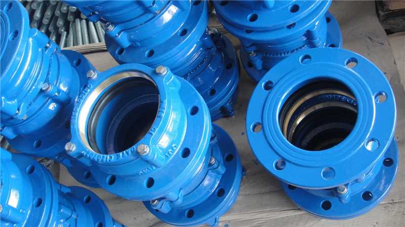 Ductile iron flange socket for PVC Pipe